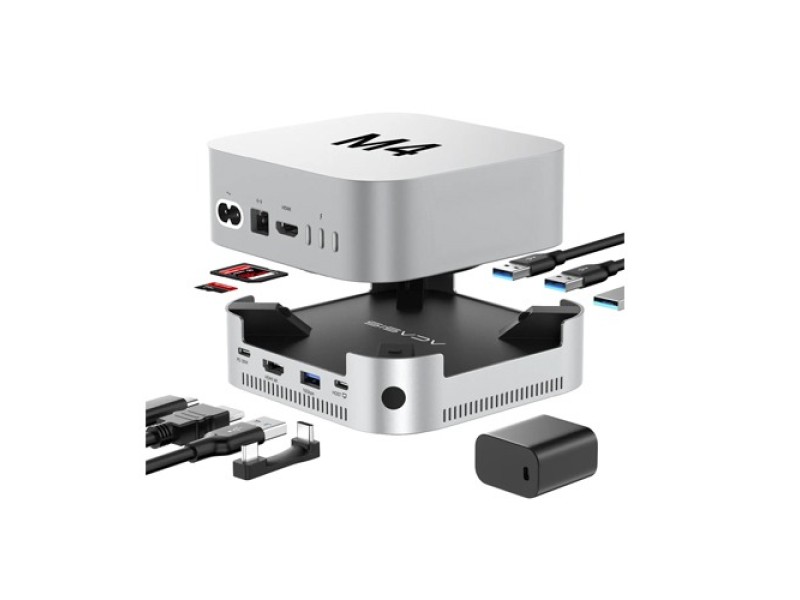 Acasis M001 10Gbps Mac mini M4 Dock &Dual -Bay SSD Enclosure