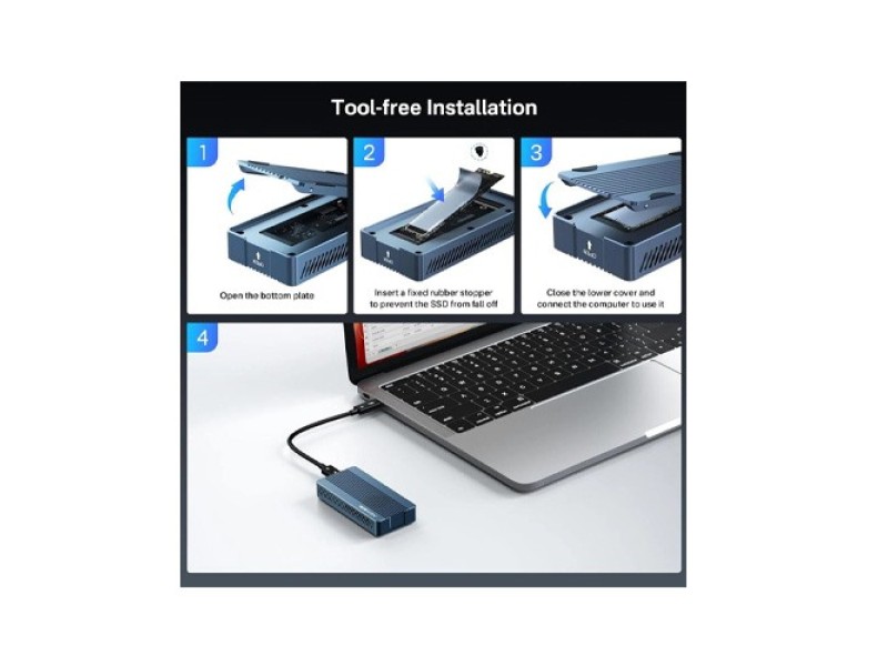 ACASIS TBU405 PRO M1 40GBPS  M.2 NVME THUNDERBOLT 3/4 USB 4 SSD ENCLOSURE