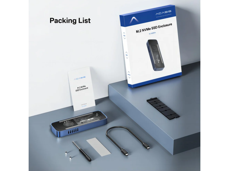 Acasis EC-6608Air 10Gbps M.2 NVMe SSD Enclosure