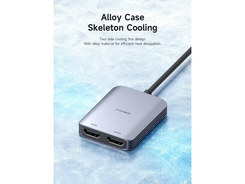 HAGIBIS MST HD10 USB 3.0 TO DUAL HDMI CONVERTER