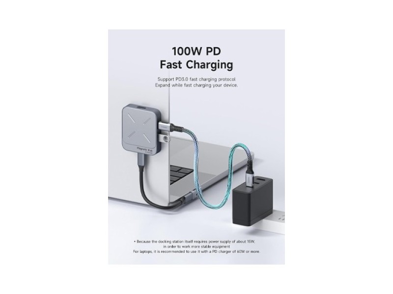 HAGIBIS TC100 USB C MAGNETIC DOCKING STATION