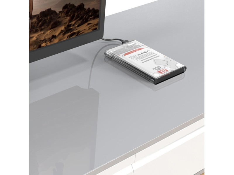 ORICO 2.5 INCH 2139U3 TRANSPARENT USB 3.0 HARD DRIVE ENCLOSURE