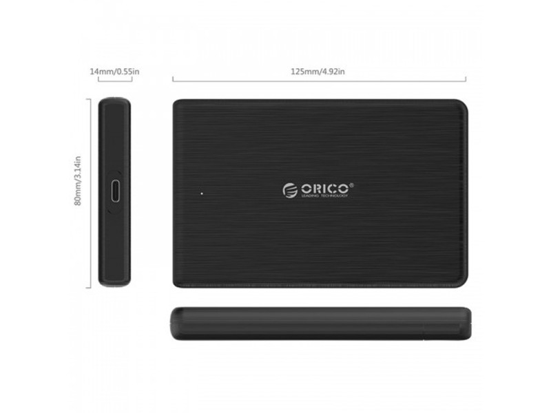 ORICO 2.5 INCH TYPE C HARD DRIVE ENCLOSURE (2189C3)