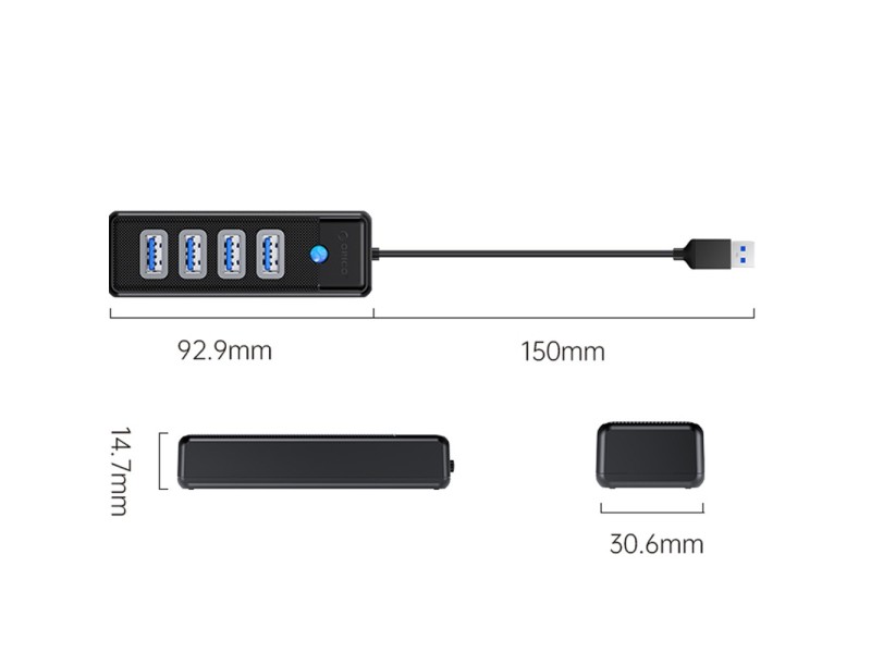ORICO 4 PORT USB 3.0 HUB (PW4U)