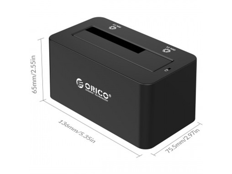 ORICO 6619SUS3 DUAL BAY 2.5INCH AND 3.5INCH SATA USB 3.0 HDD ENCLOSURE WITH DOCKING STATION