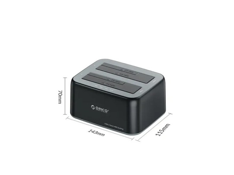 Orico 6829C3 2.5 3.5 inch SATA HDD SSD Offline Clone Dual Bay Dock