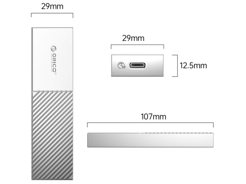 ORICO FV09C3-G2 M.2 NVMe/SATA DUAL PROTOCOL SSD ENCLOSURE