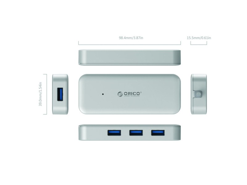 ORICO TC4U-U3 TYPE C USB 3.0 HUB WITH 4PORT USB-A