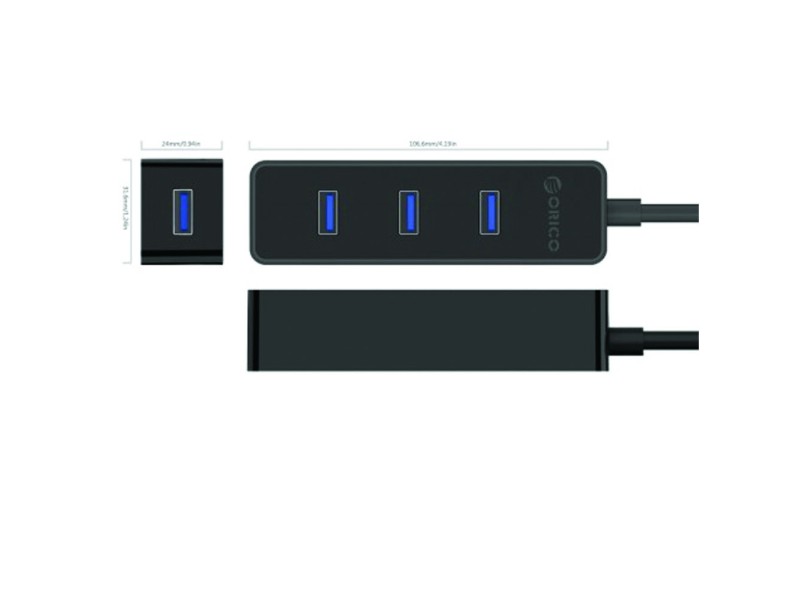 ORICO W5PH4-U3-V1-BK-BP 4PORT USB 3.0 HUB