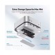 PULWTOP Mac mini M4/M4 Pro Hub Stand Dock with External Storage Upgrade M.2 SSD Enclosure
