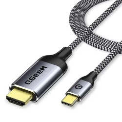 QGeeM Type C to HDMI Adapter Cable Braided 4K@60Hz 1.8m