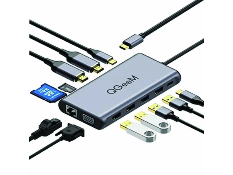 Qgeem QG-UH12-H 12-in-1 Super Expansion USB-C Hub