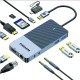 QGEEM GIQ 11-IN-1 4K USB-C DISPLAY LINK DOCKING STATION (D6906P)