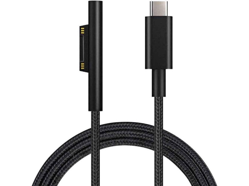 Nylon Braided Surface Connect To USB-C Charging Cable 1m