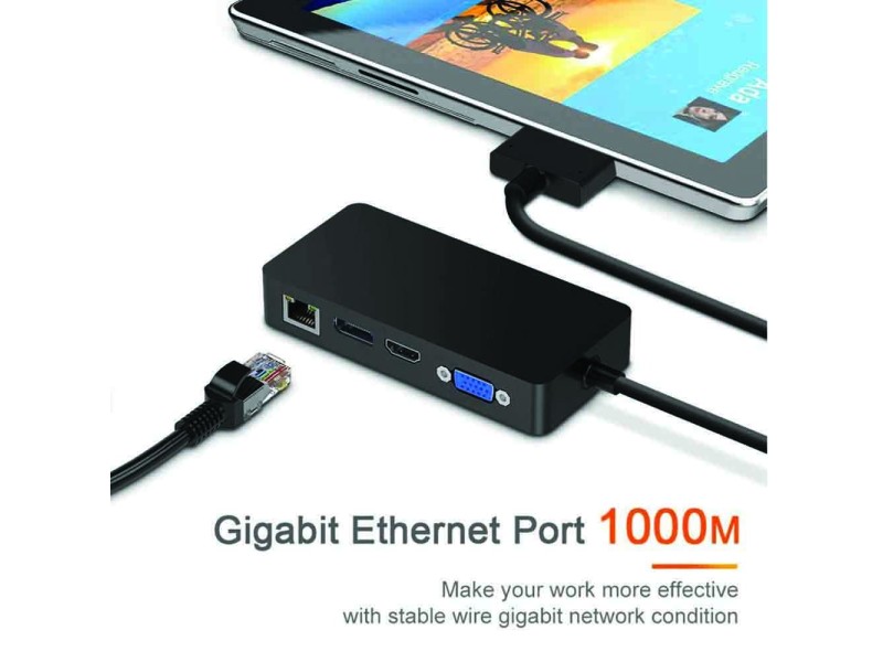 Surface Pro Dock For Surface Pro 4/5/6 Hub Docking Station