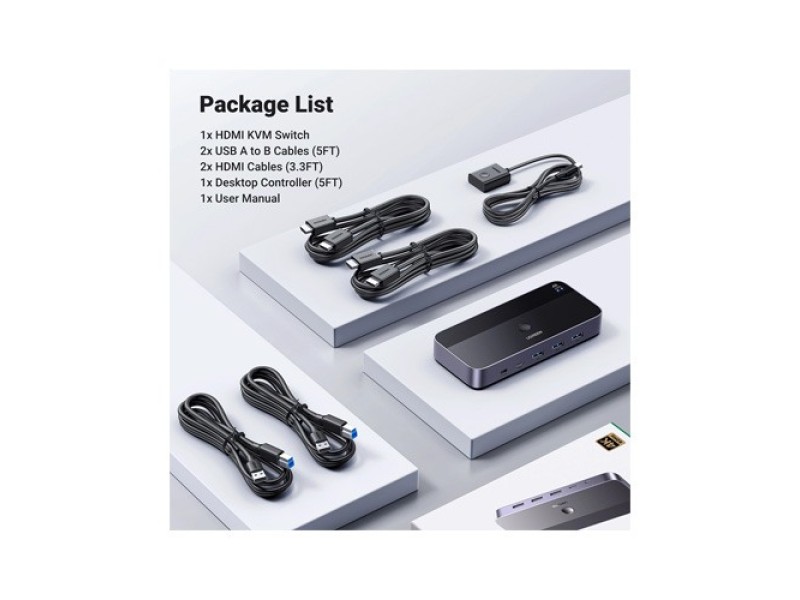 Ugreen CM664 HDMI 2 in 1 KVM Switch