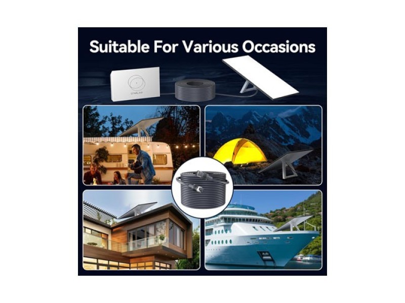 Vention Starlink Ethernet Replacement & Extension Cable, High-Speed Waterproof UV Resistant for Star Link V3 Satellite 40M And 50M