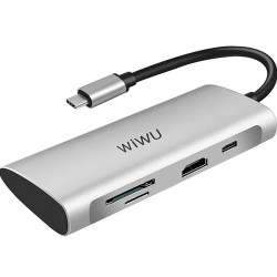 WIWU ALPHA A731HP 7 IN 1 TYPE C MULTIFUNCTION HUB