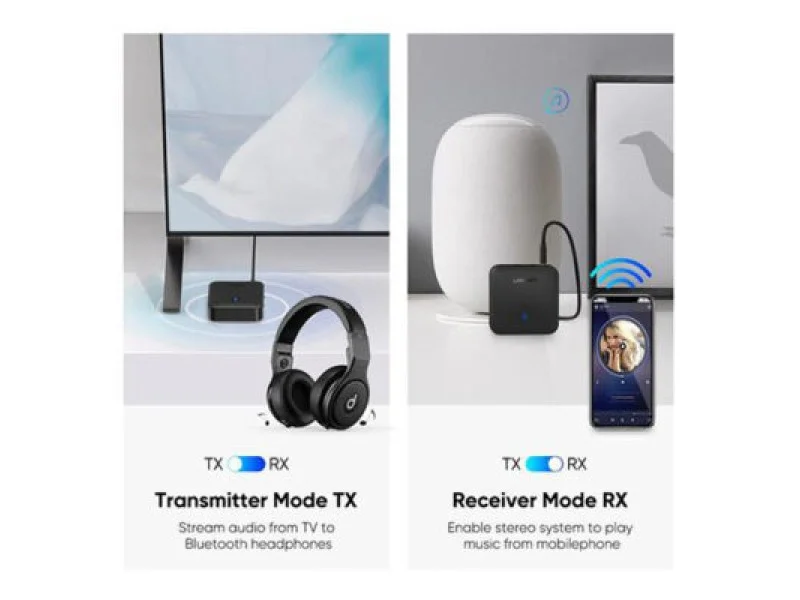 UGREEN 2-IN-1 aptX BLUETOOTH 5.0 TRANSMITTER WITH RECEIVER (50958) UGREEN 2-IN-1 aptX BLUETOOTH 5.0 TRANSMITTER WITH RECEIVER (50958)