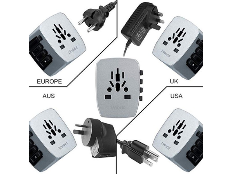 MOMAX 1- WORLD 4 USB UNIVERSEL TRAVEL ADAPTER