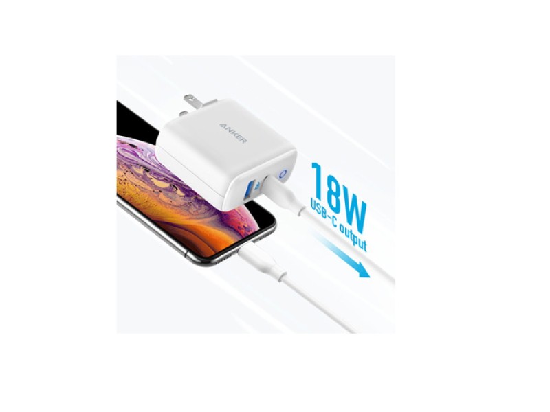 Anker 33W PowerPort PD+2 Wall Charger with LED Indicator