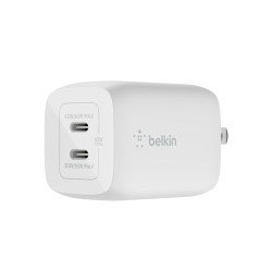 BELKIN BOOSTCHARGE PRO DUAL USB-C GAN WALL CHARGER PPS 65W (WCH013DQWH)