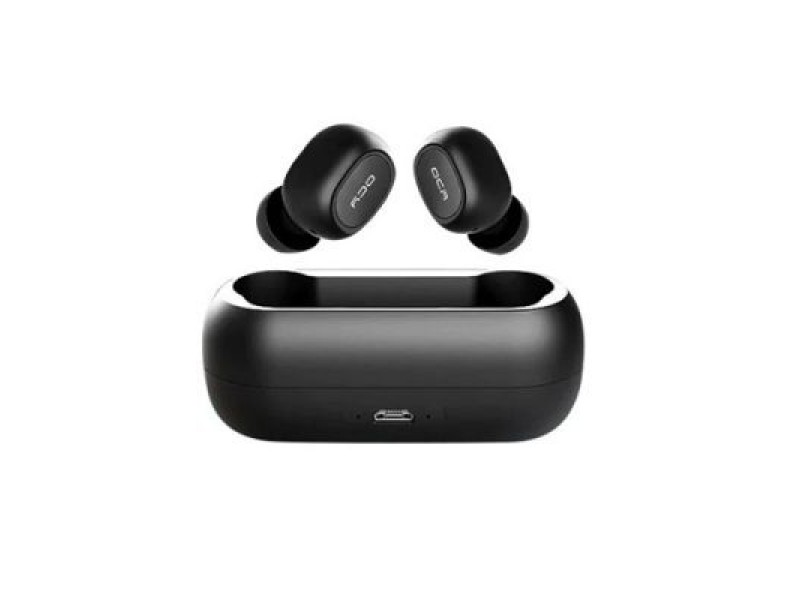 QCY T1 TWS Bluetooth Dual Earbuds Black with Charging Port