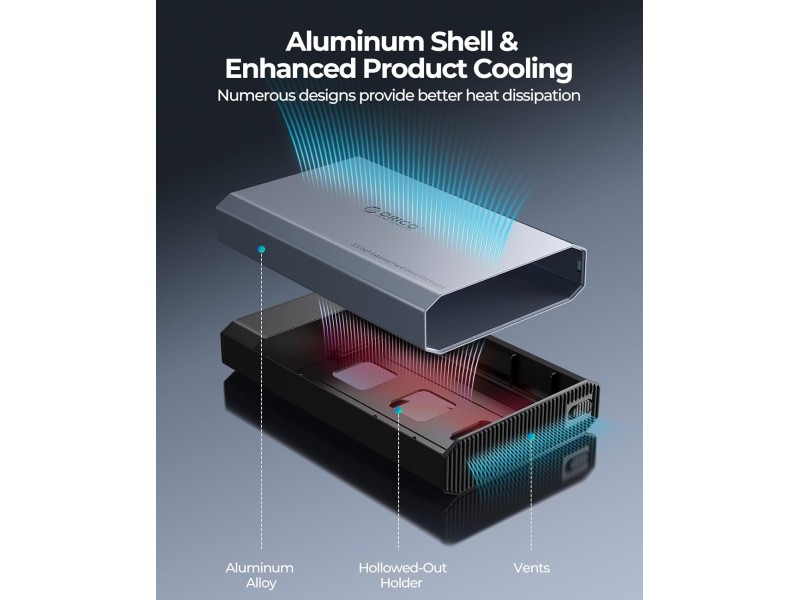 ORICO 3.5 INCH TYPE C HARD DRIVE ENCLOSURE (DD35-C3)