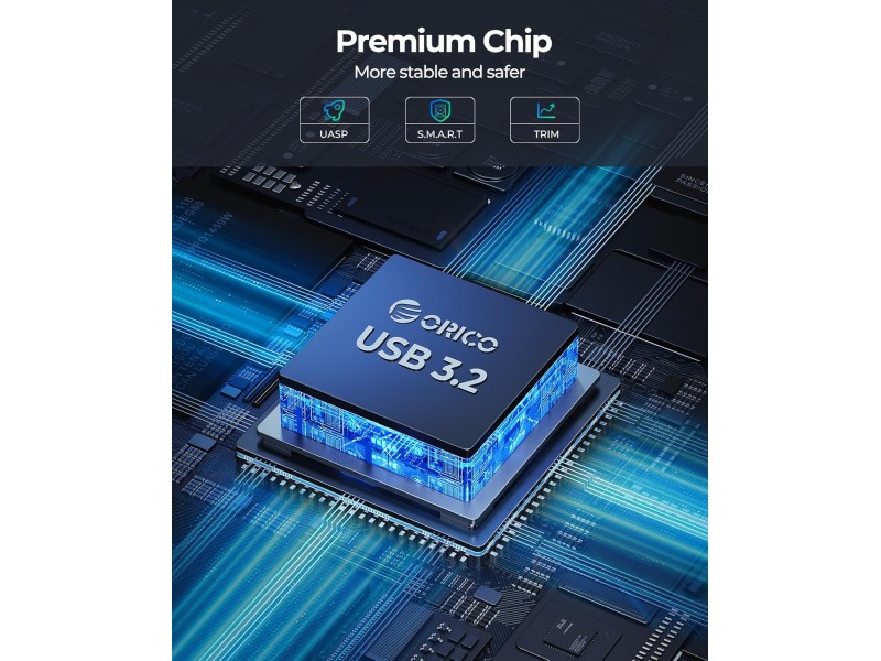 ORICO 3.5 INCH TYPE C HARD DRIVE ENCLOSURE (DD35-C3)