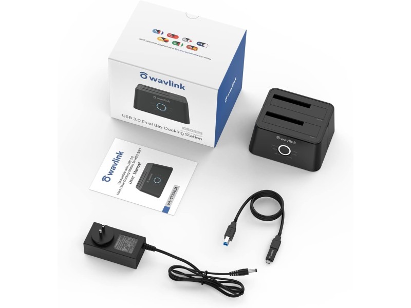 WAVLINK USB 3.0 DUAL BAY DOCKING STATION (WL-ST334UA)