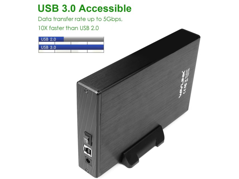 WAVLINK 3.0 TO SATA HARD DRIVE ENCLOSURE (WL-ST337)