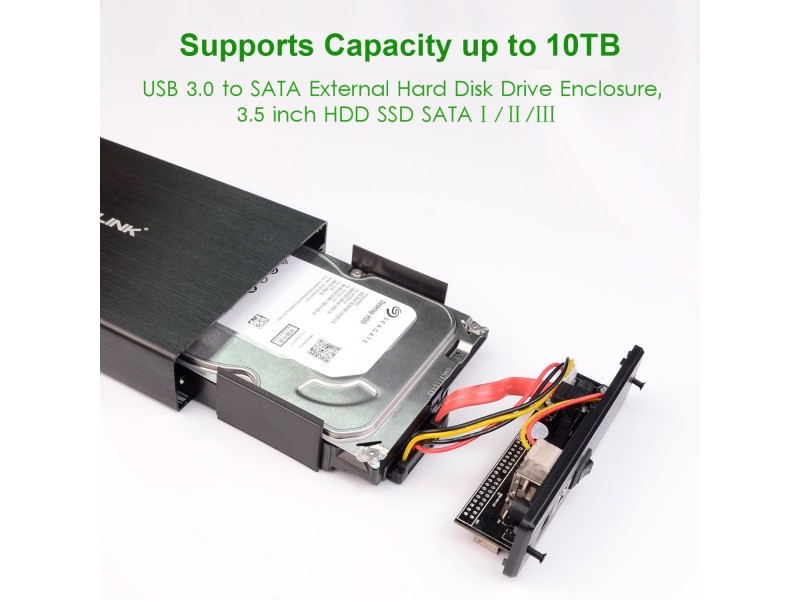 WAVLINK 3.0 TO SATA HARD DRIVE ENCLOSURE (WL-ST337)