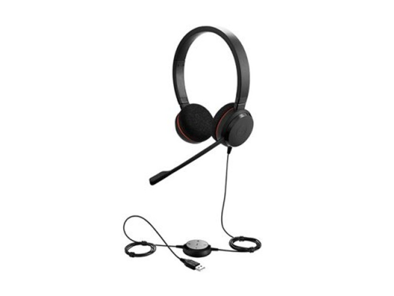 Jabra Evolve 20 DUO USB Black Headphone