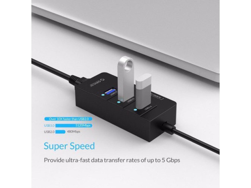 ORICO HR01-U3 USB 3.0 HUB WITH GIGABIT LAN ADAPTER