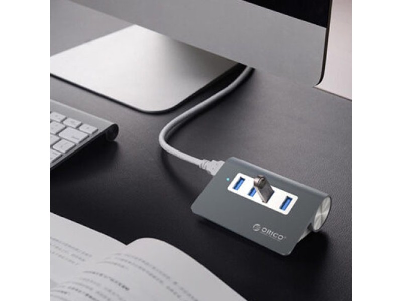 ORICO 4 Port USB 3.0 Aluminum Portable Data Hub with 3.3ft Extension Cable