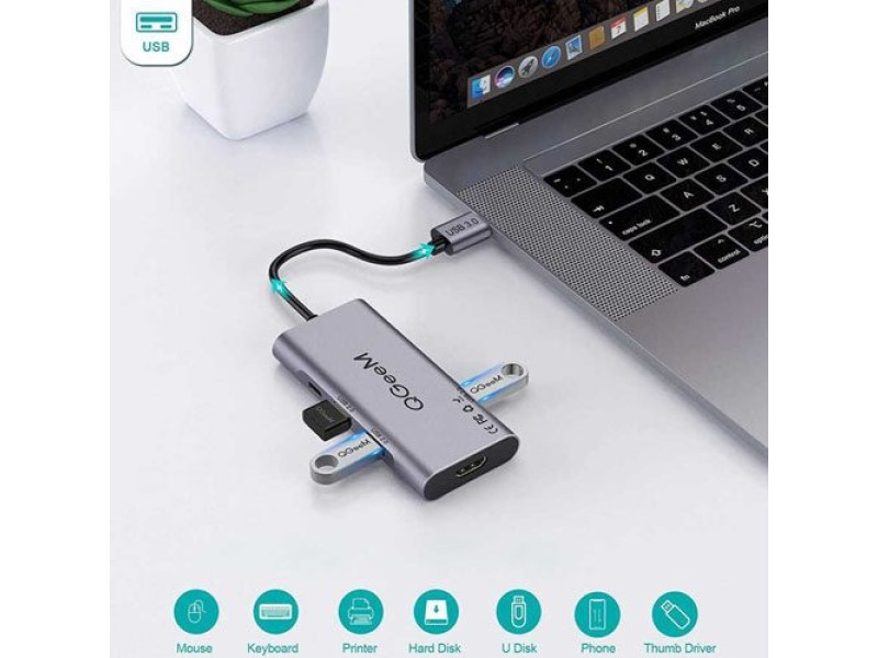 QGEEM USB A DOCKING STATION (QG-UH07-A)