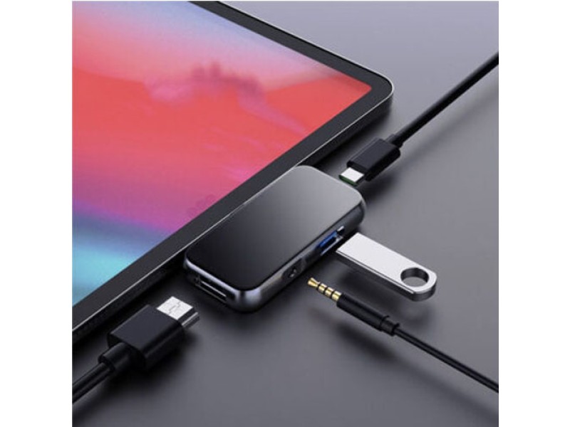 WiWU T5 Pro 4 in 1 USB 3.0 Type C Hub