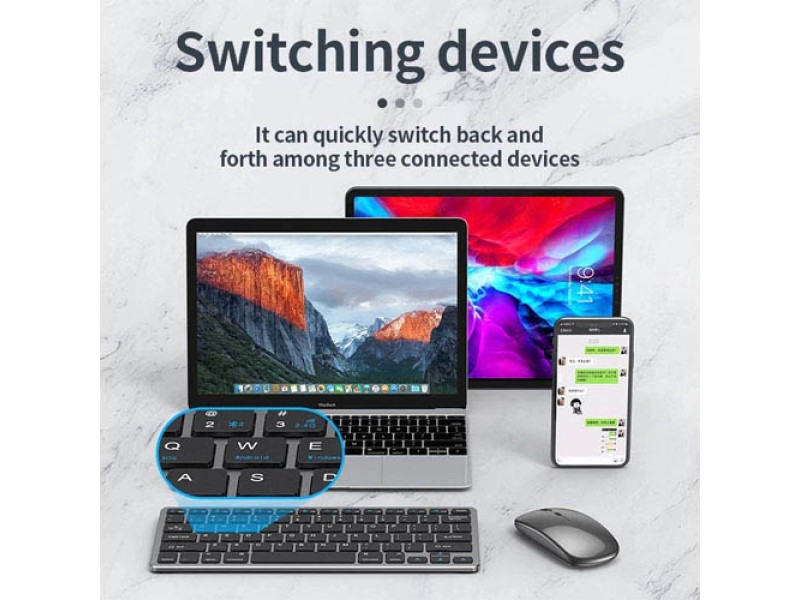 COTEetCI Wireless Mouse & Keyboard Set Dual Mode (84006)