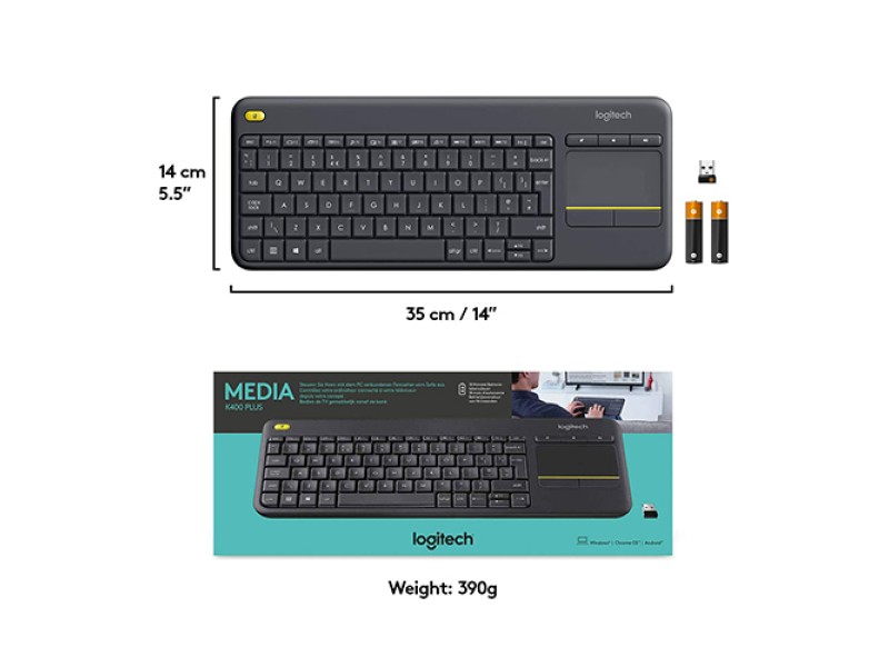 Logitech K400 Plus Wireless Keyboard