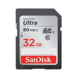 SanDisk Ultra 32GB Class 10 SDHC UHS-I Memory Card