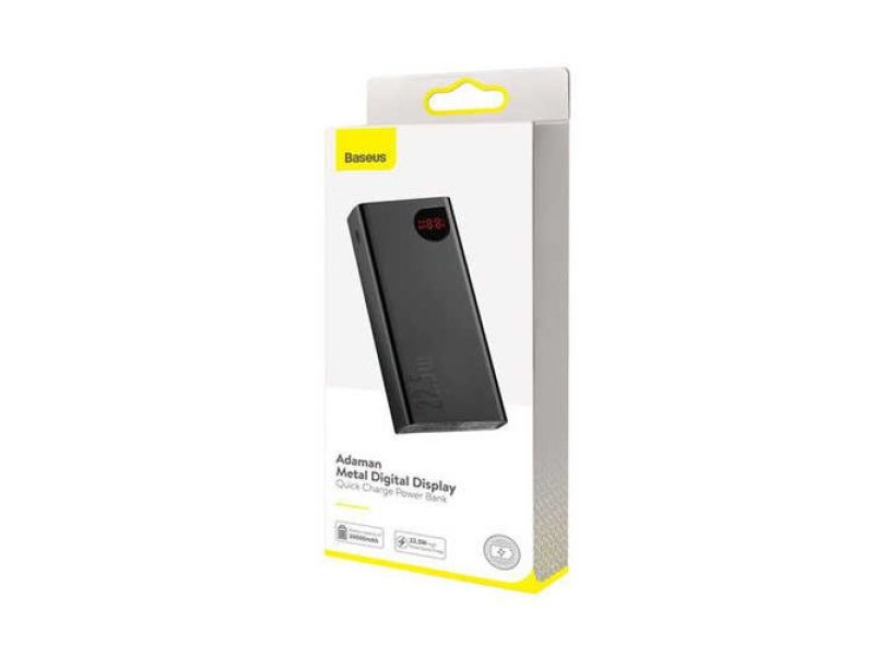 BASEUS ADAMAN METAL DIGITAL DISPLAY 20000MAH 22.5W POWER BANK (PPIMDA-B0A)