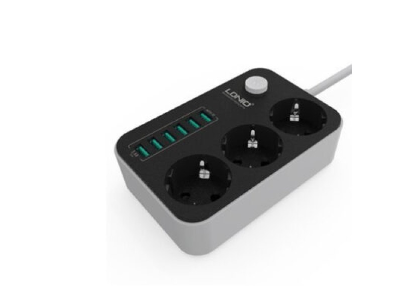  LDNIO 6 USB Ports and 3 Power Socket Extension