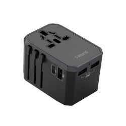 MOMEX 1- WORLD  TYPE C +3 USB UNIVERSEL TRAVEL ADAPTER 30W