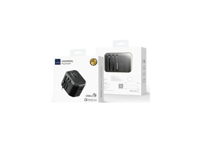 WIWU UA-302 Multi-function Travel Adapter